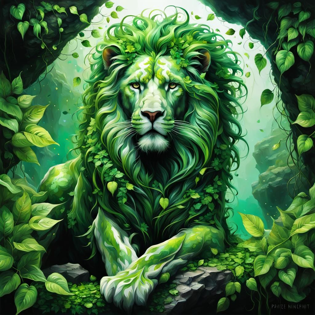 Leafy Green Lion