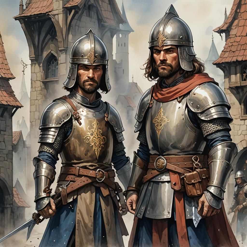 Cleric in Plate Armor as Digital Concept Art