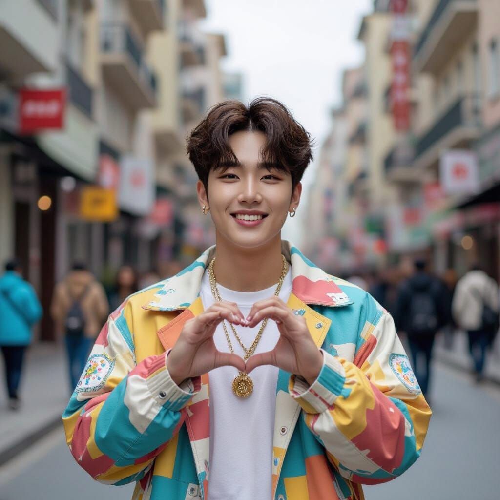 Jimin of BTS Heart in Montevideo, Murakami Style