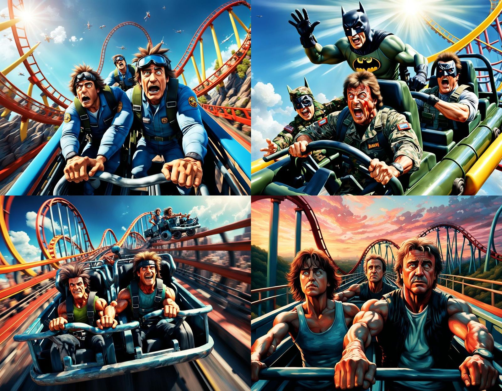 Rambo and Robin's Roller Coaster Plunge in 3D