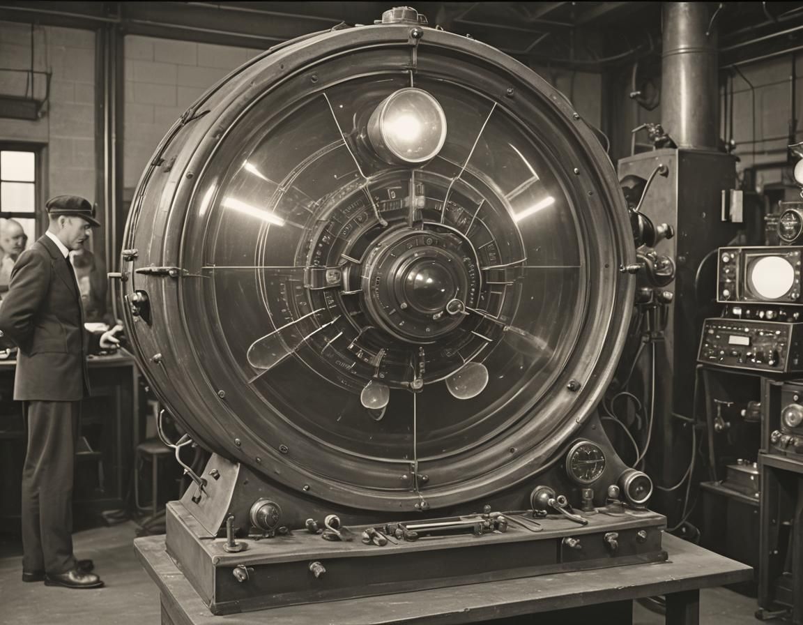 1930s Plasma Screen Visualizing Distant Thoughts