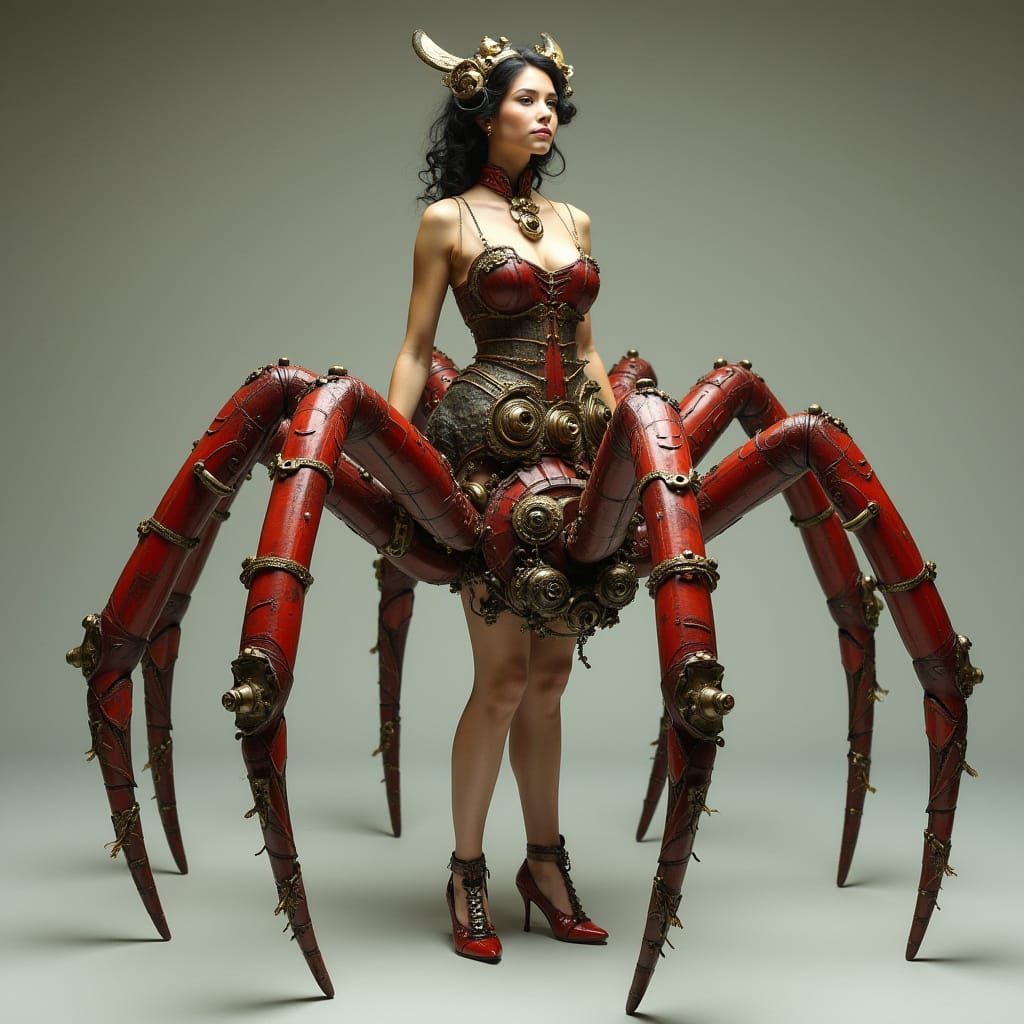 Steampunk Mechanical Spider Legs Inspired by Syd Mead