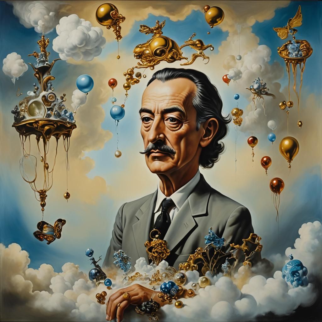 Surreal Dreamscape in Salvador Dali Style