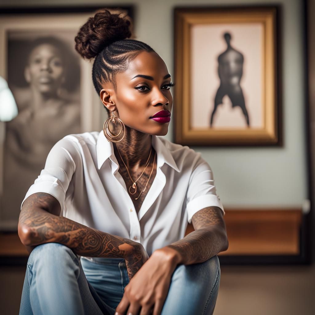 Woman Stepping Out of Painting: Professional Photography