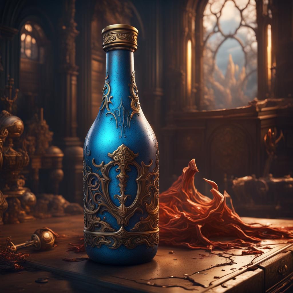 Detailed Matte Painting of Prime Bottle
