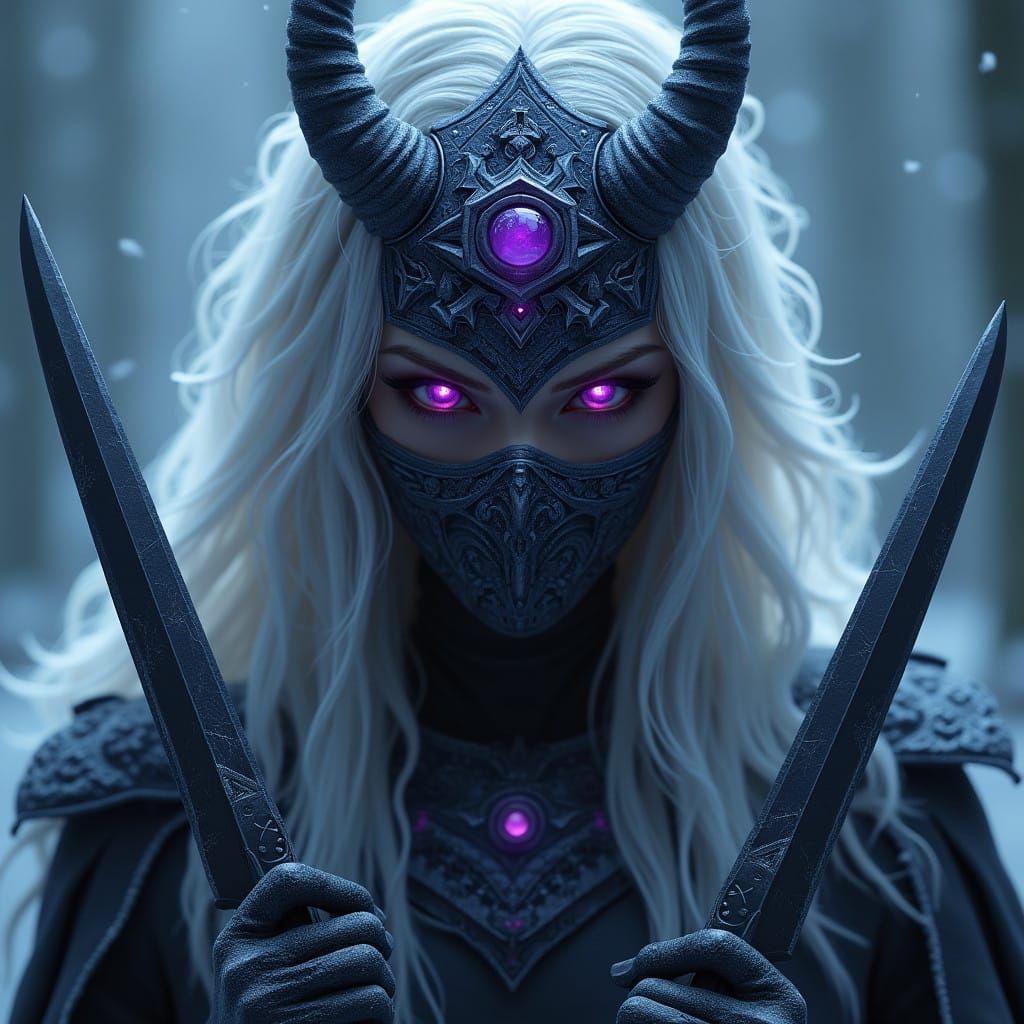 Ethereal Assassin in Dark Fantasy Realm