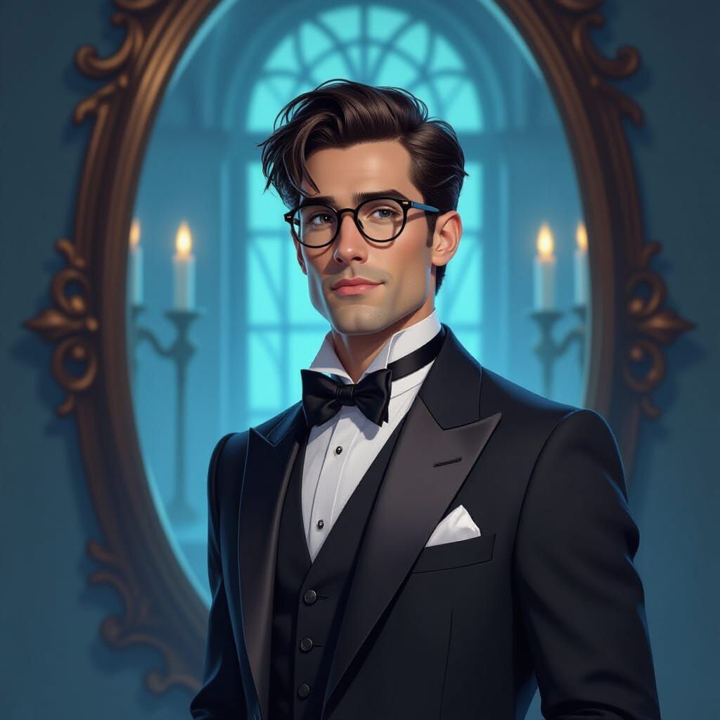 Percy as Minister of Magic in the Mirror of Erised