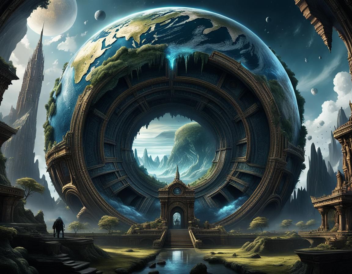 Hollow Earth Theory: Detailed Matte Painting