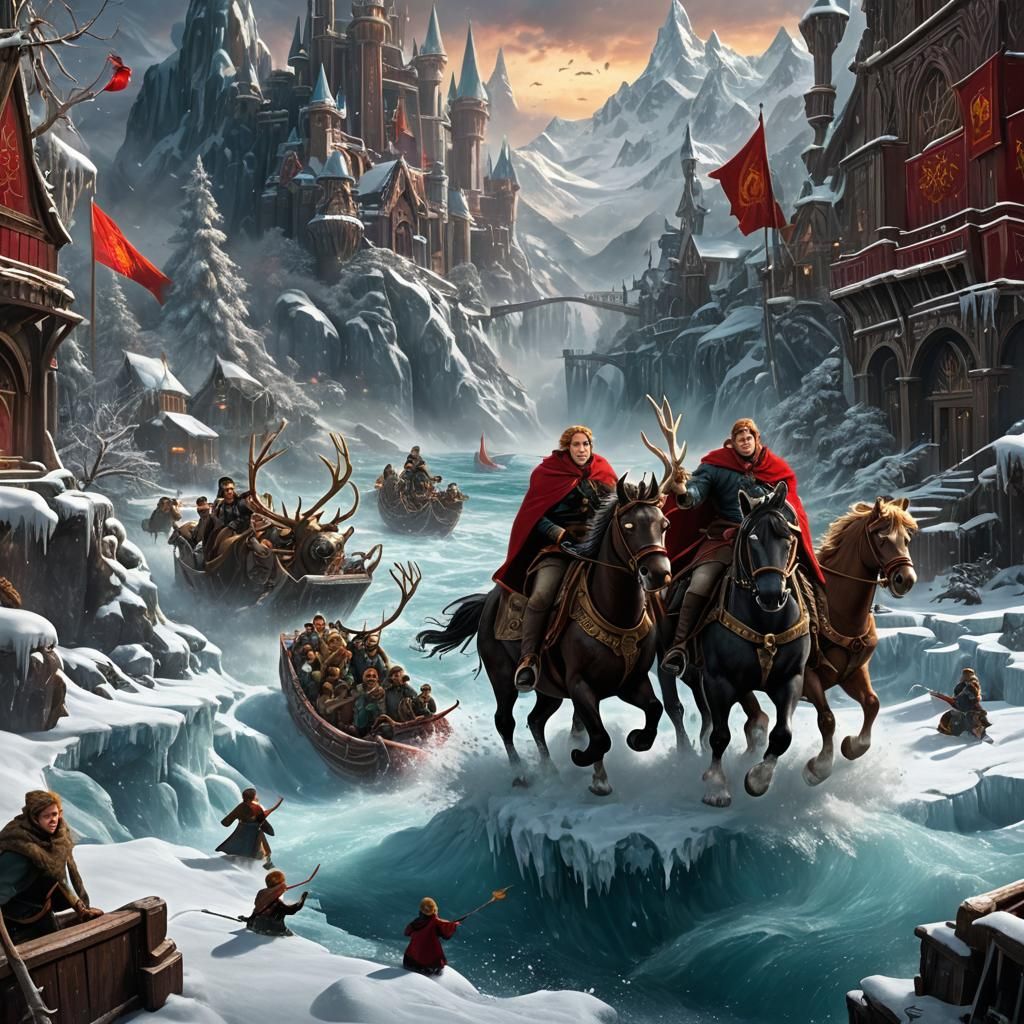 Fantastical Matte Painting with Intricate Details