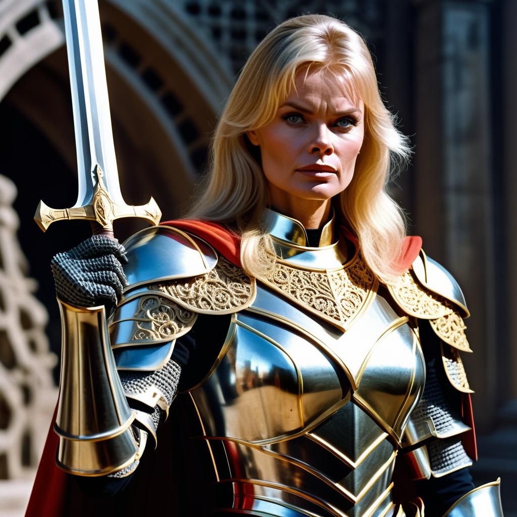 The Lady of the invincible sword...