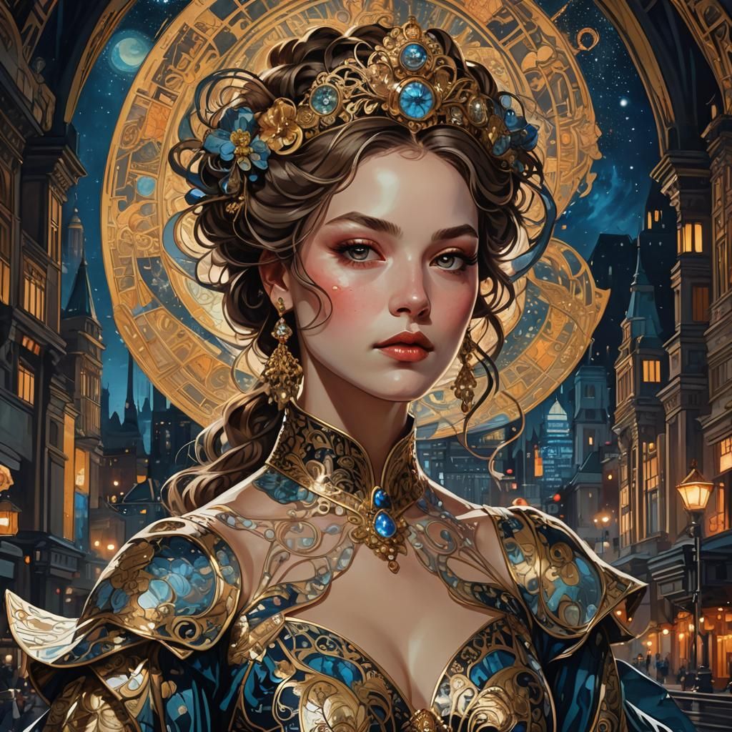 Brittani Kline as Art Nouveau Empress