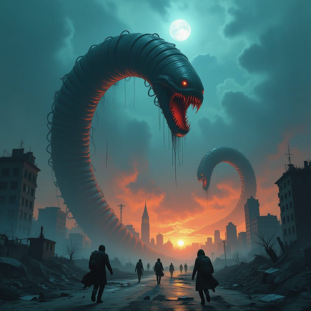 Giant Worms Descend in Biomechanical Landscape