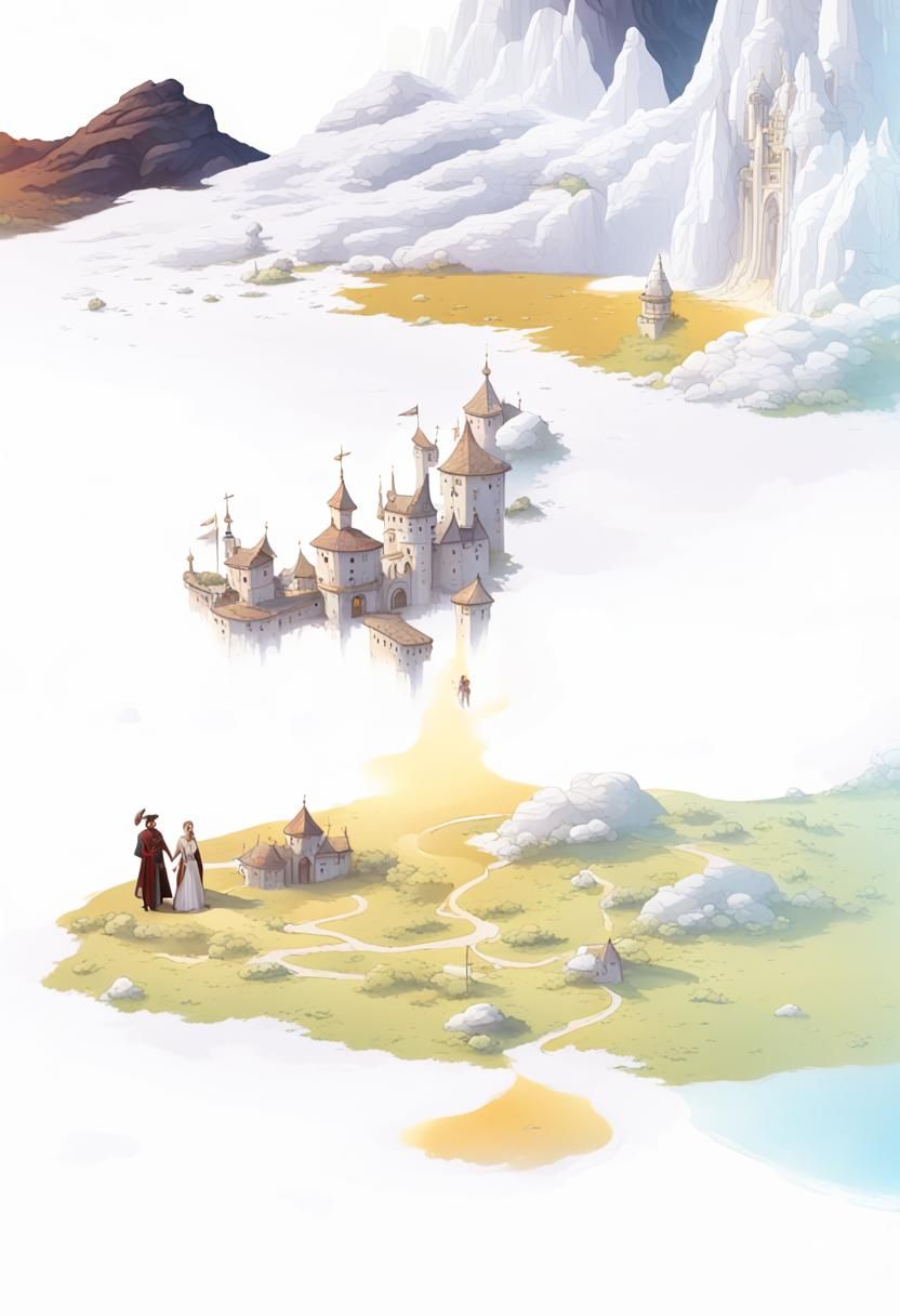 Fantasy Prince and Peasant: Detailed Matte Painting