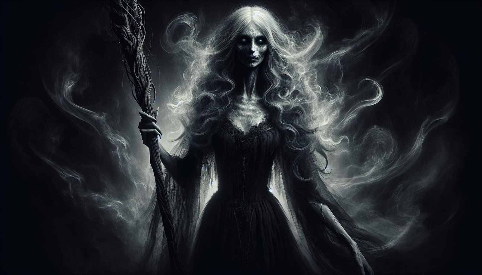 Ethereal Apparition in Dark Fantasy Digital Art