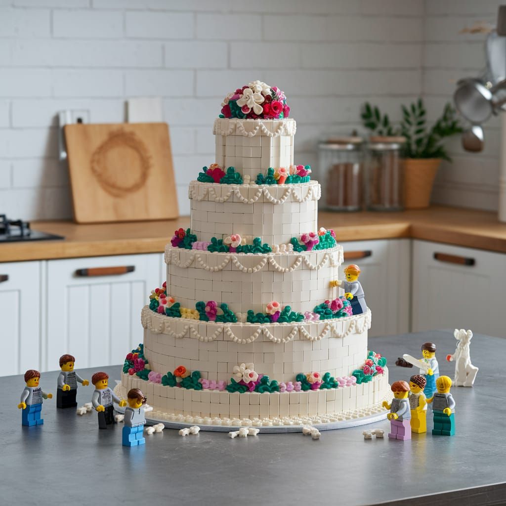 Lego wedding cake