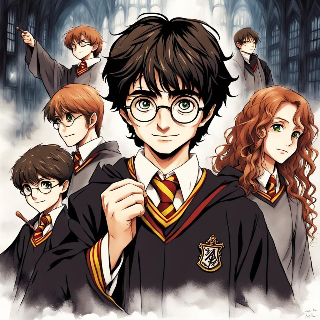 Harry Potter in Anime Style