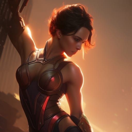 Cyberpunk Woman Portrait: Hyperdetailed Artgerm Style