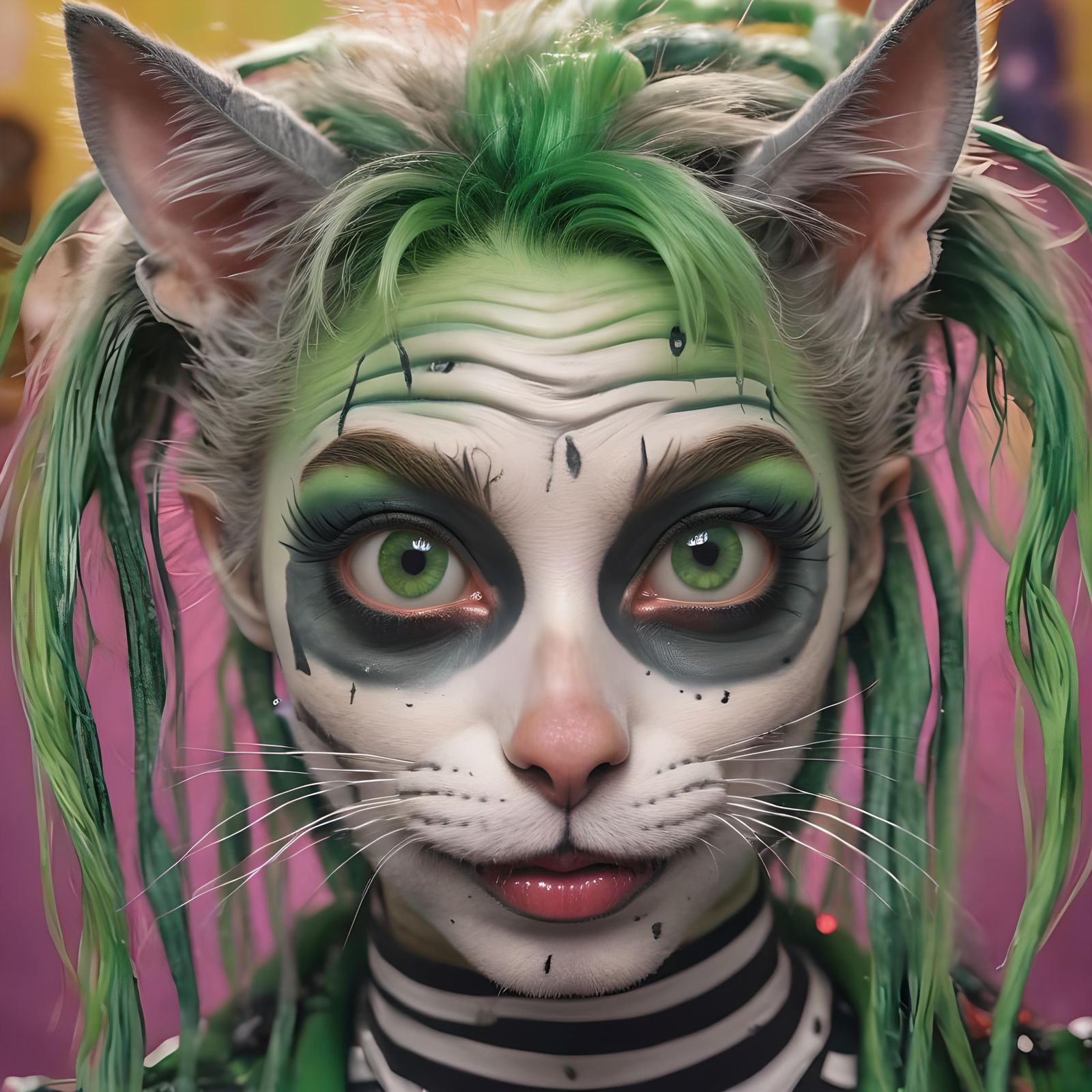 Beetlecat Girl. Daughter of Beetlejuice and a cat.