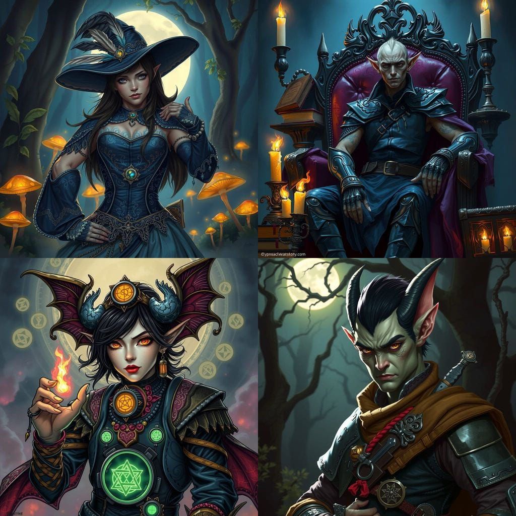 Changeling D&D Character in a Fantasy Realm