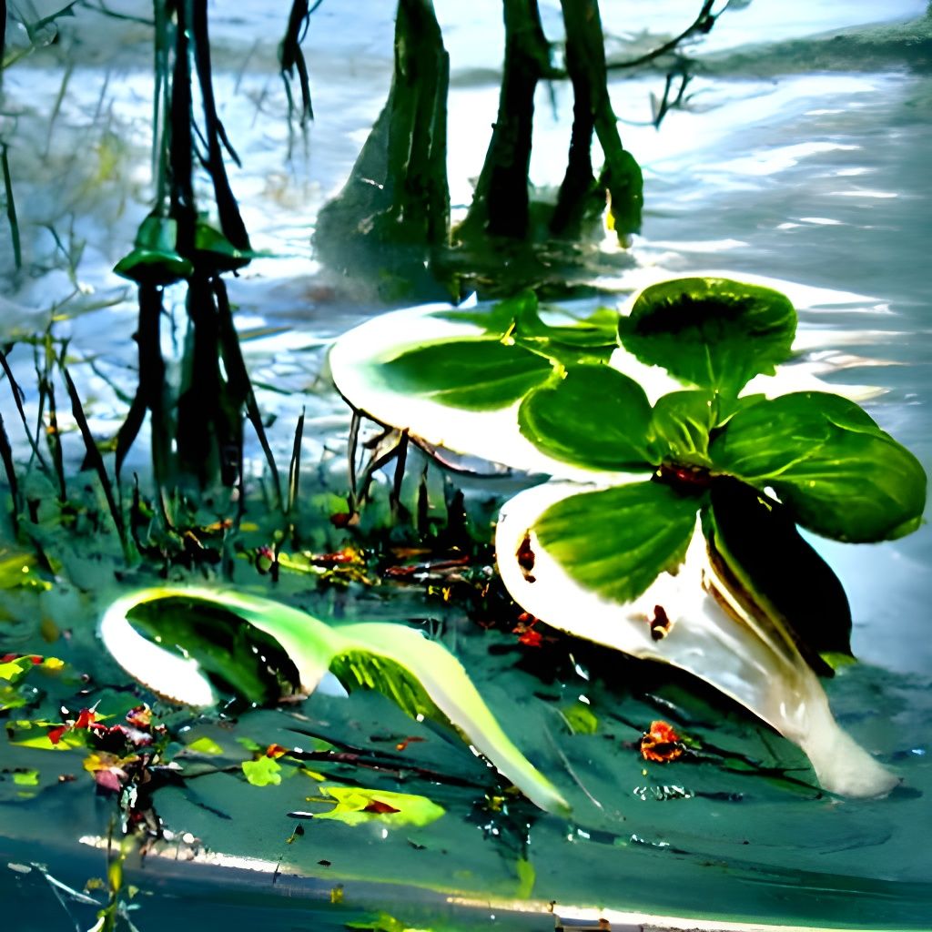 magical swamp woth Lilly pads