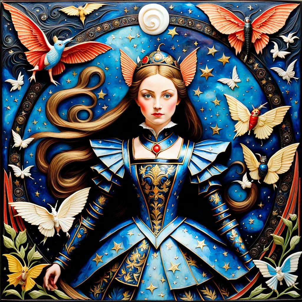 Decoupage Alice In Wonderland