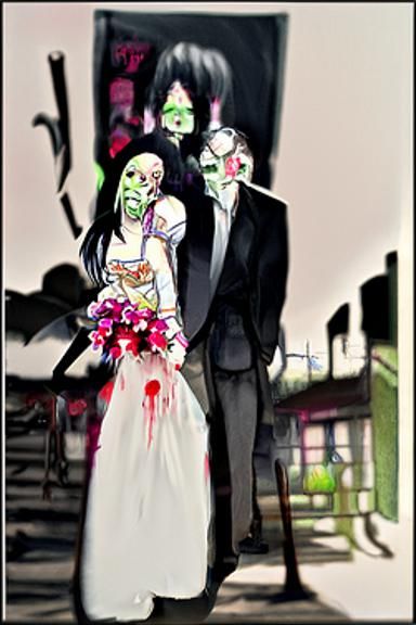 Zombie Wedding in Japan: Anime Illustration