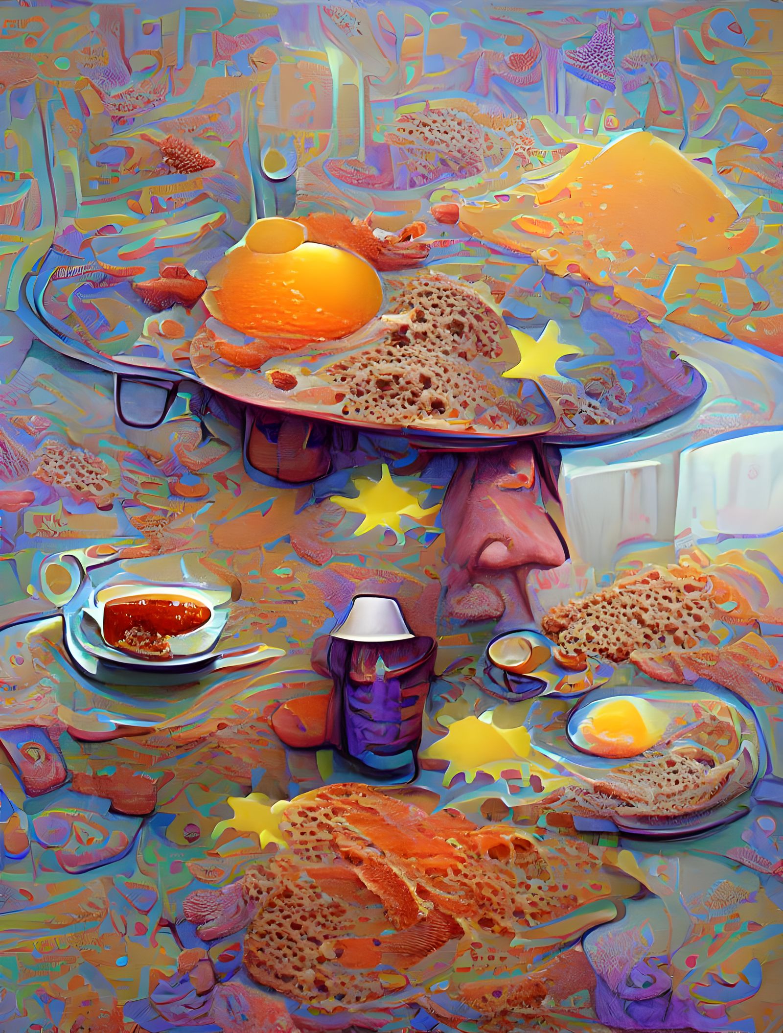 Psychedelic Breakfast Inspired by Moebius, Artstation