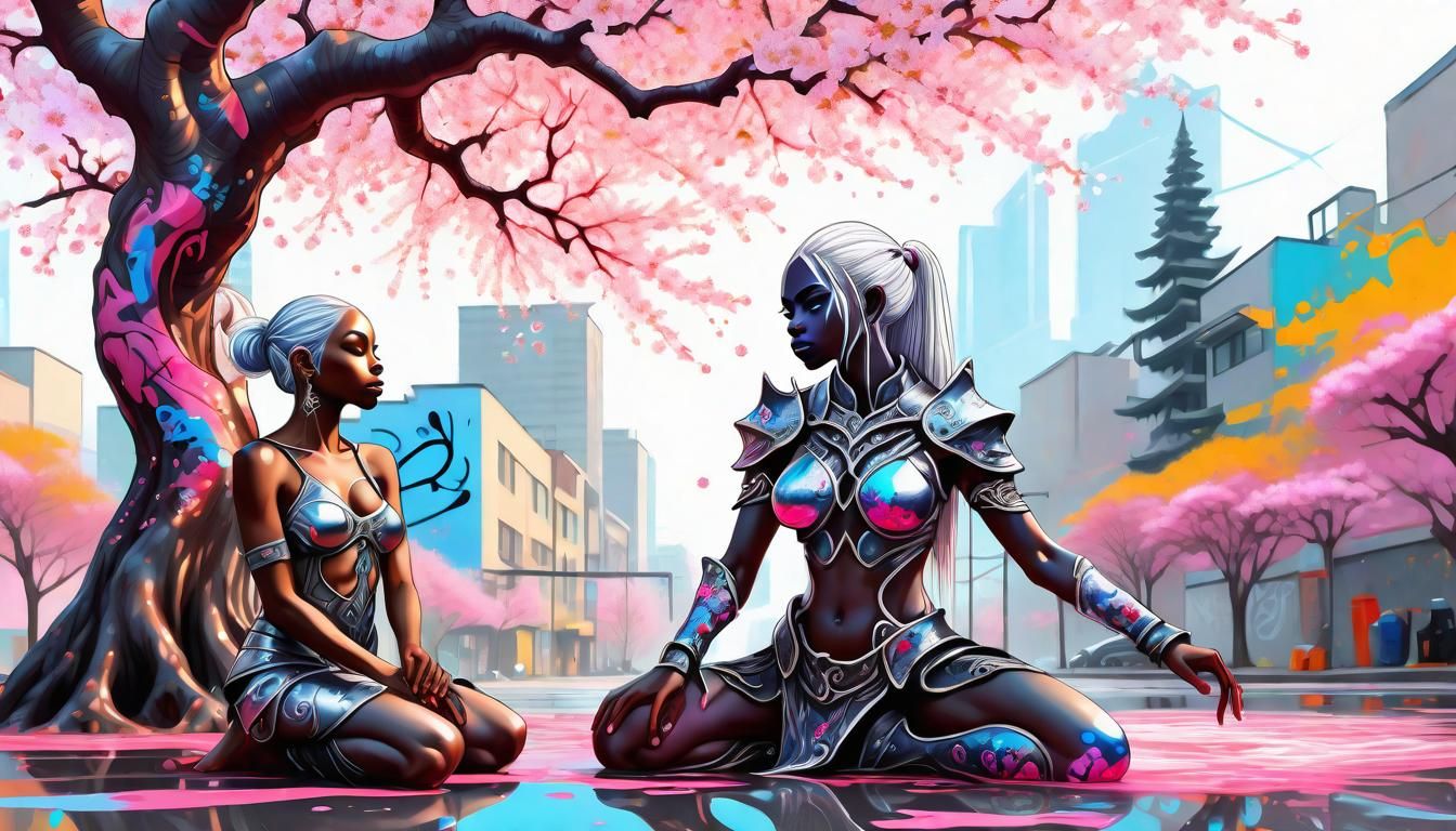 Drow Enraptured: A Dark Fantasy Concept Art