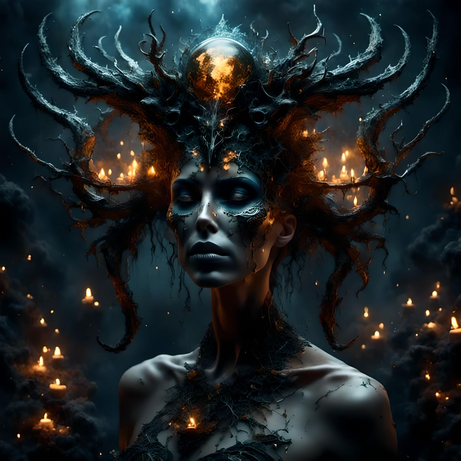 Dark Fantasy Demon Temptresses in Anime Style