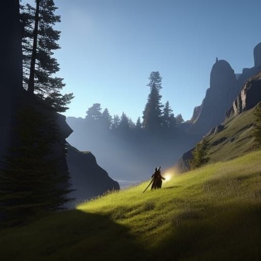 Dark Fantasy Art in Style of Alphonse Mucha