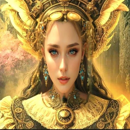 Surreal Portrait of Woman Facing Everyday Troubles