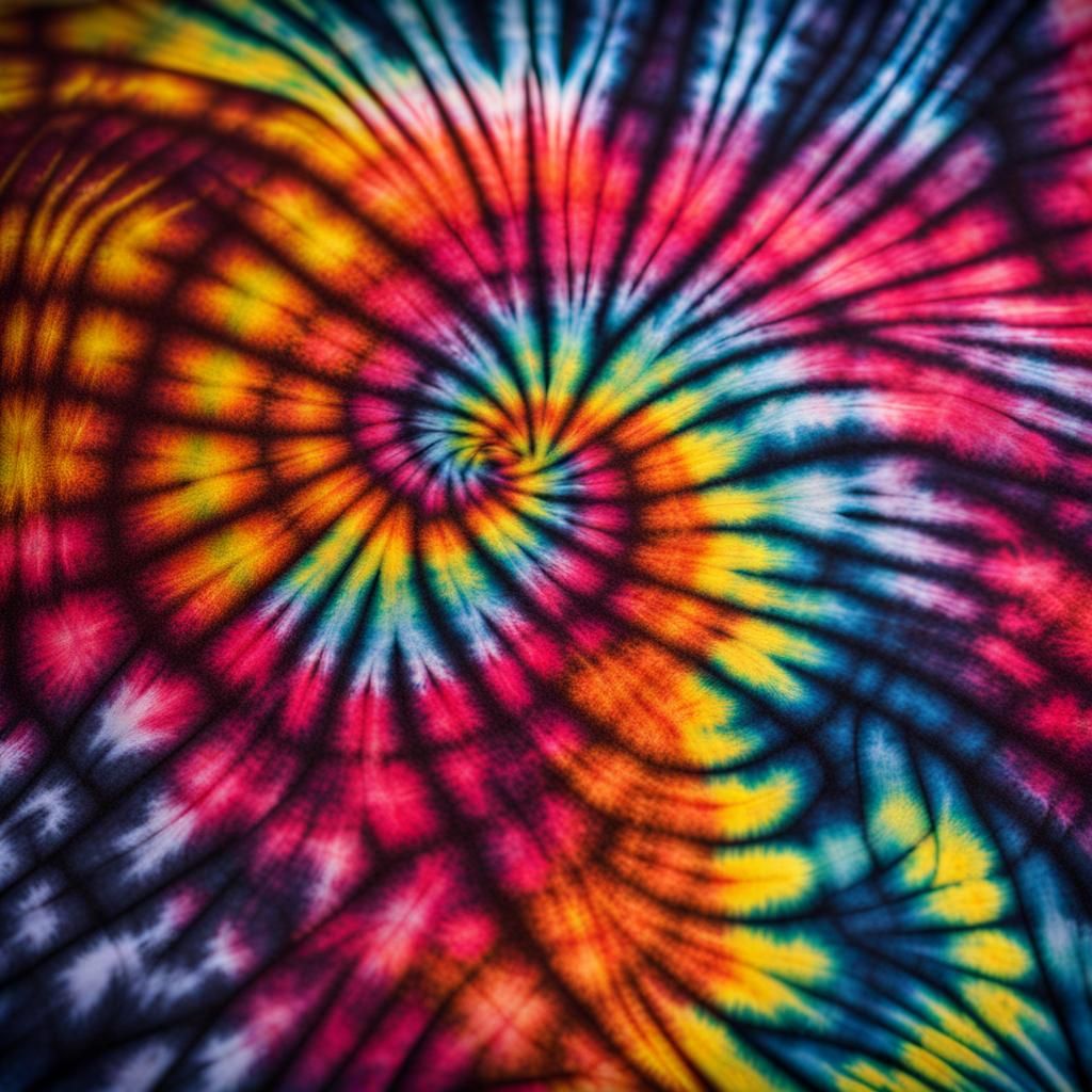 Vibrant Tie-Dye Shirt with Swirl Pattern