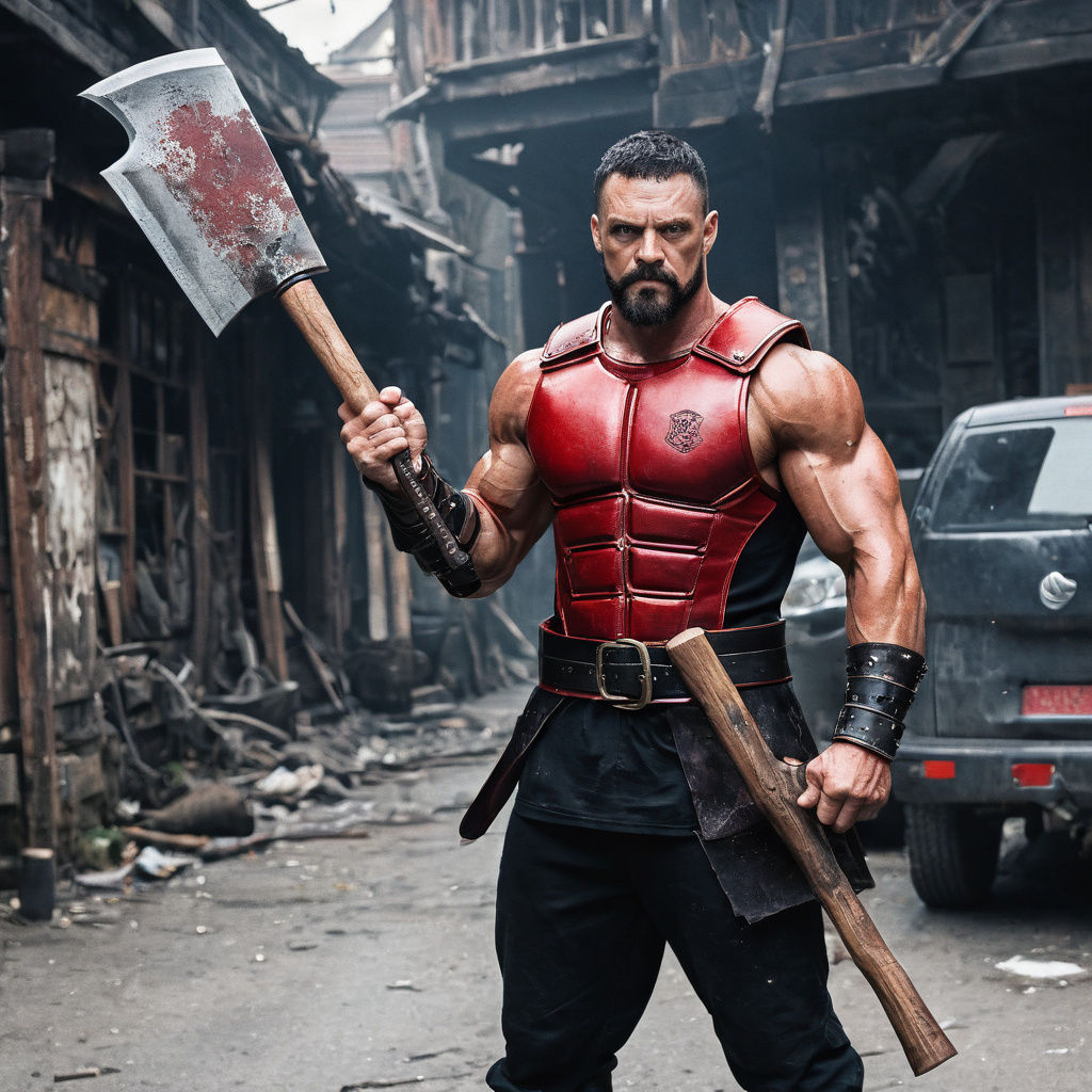 Mortal Kombat's Red Armored Thug Wields Hatchet