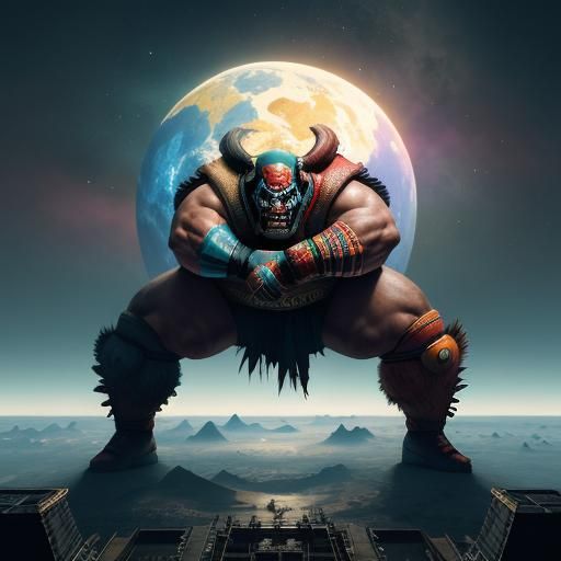 Lucha Libre vs Sumo in Space