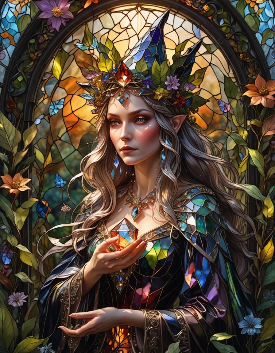 Stained glass Witchdow