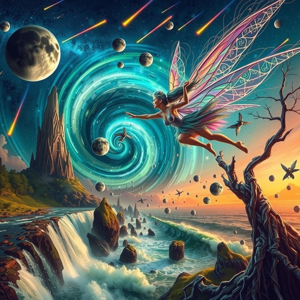 Topsy Turvy Tinkerbell in Whimsical Style