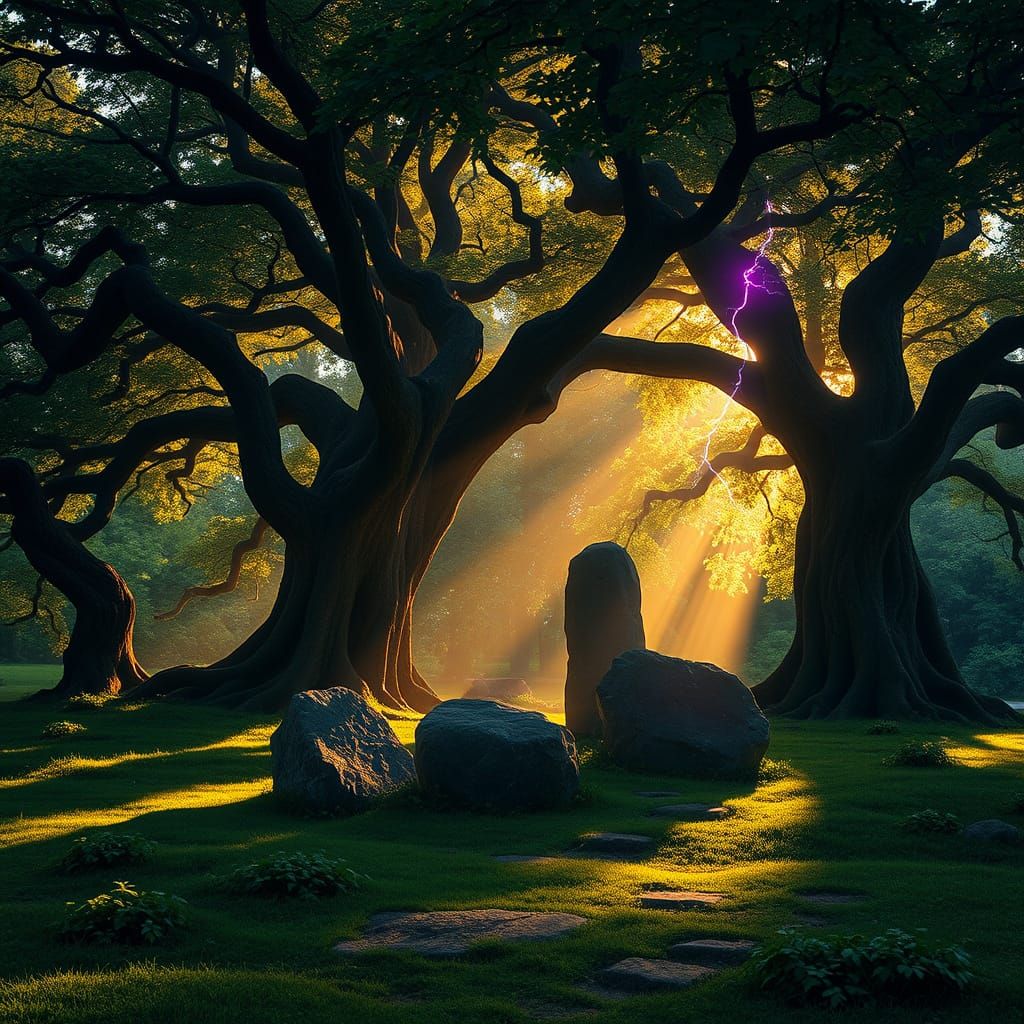 Ancient Oak Groves of Baltic Mythology