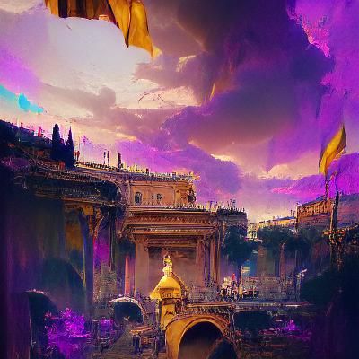 Rome in Dark Fantasy Style, 8k Resolution