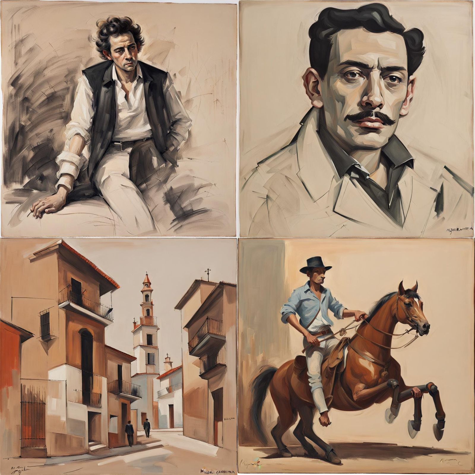 Miguel Camarena Inspired Modern Expressionist Image