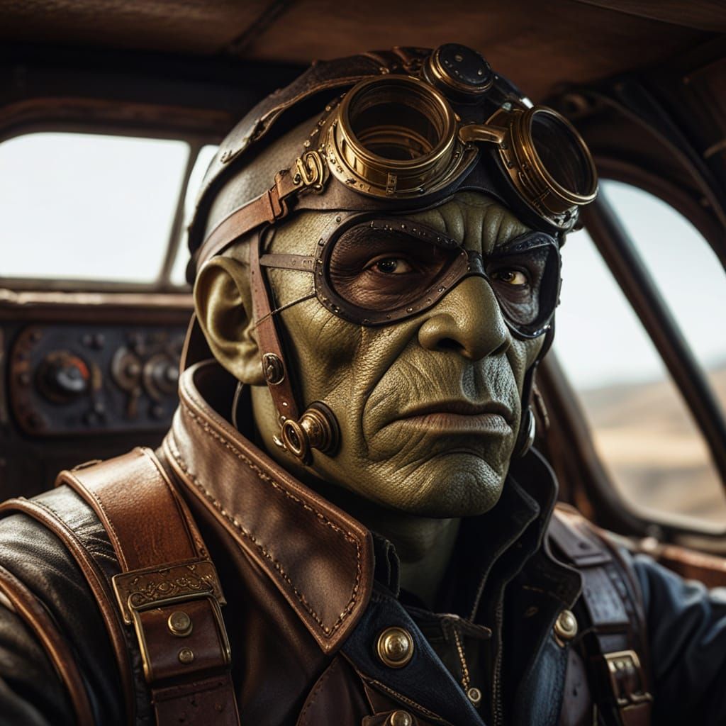 Arcanum: Of Steamworks and Magick Obscura - Orc Pilot