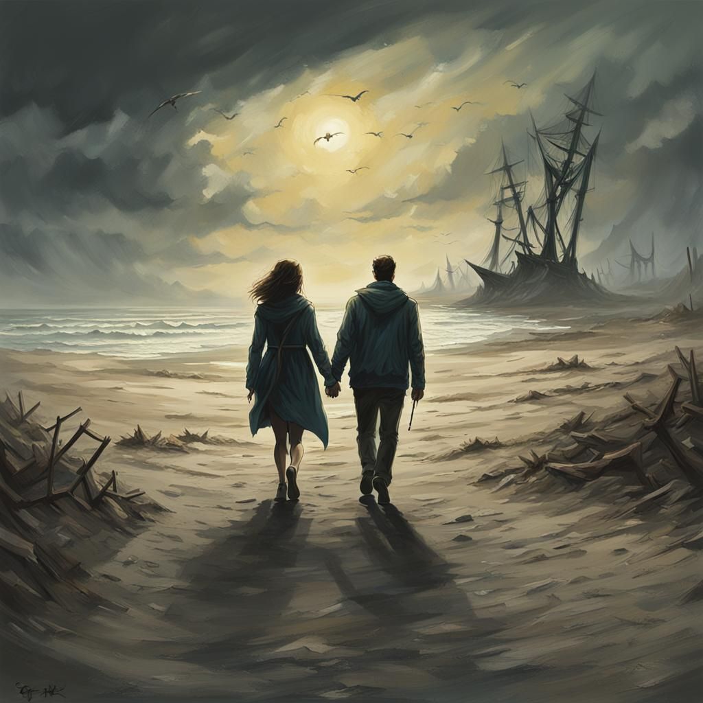 Apocalyptic Beach Walk in Sinister Style