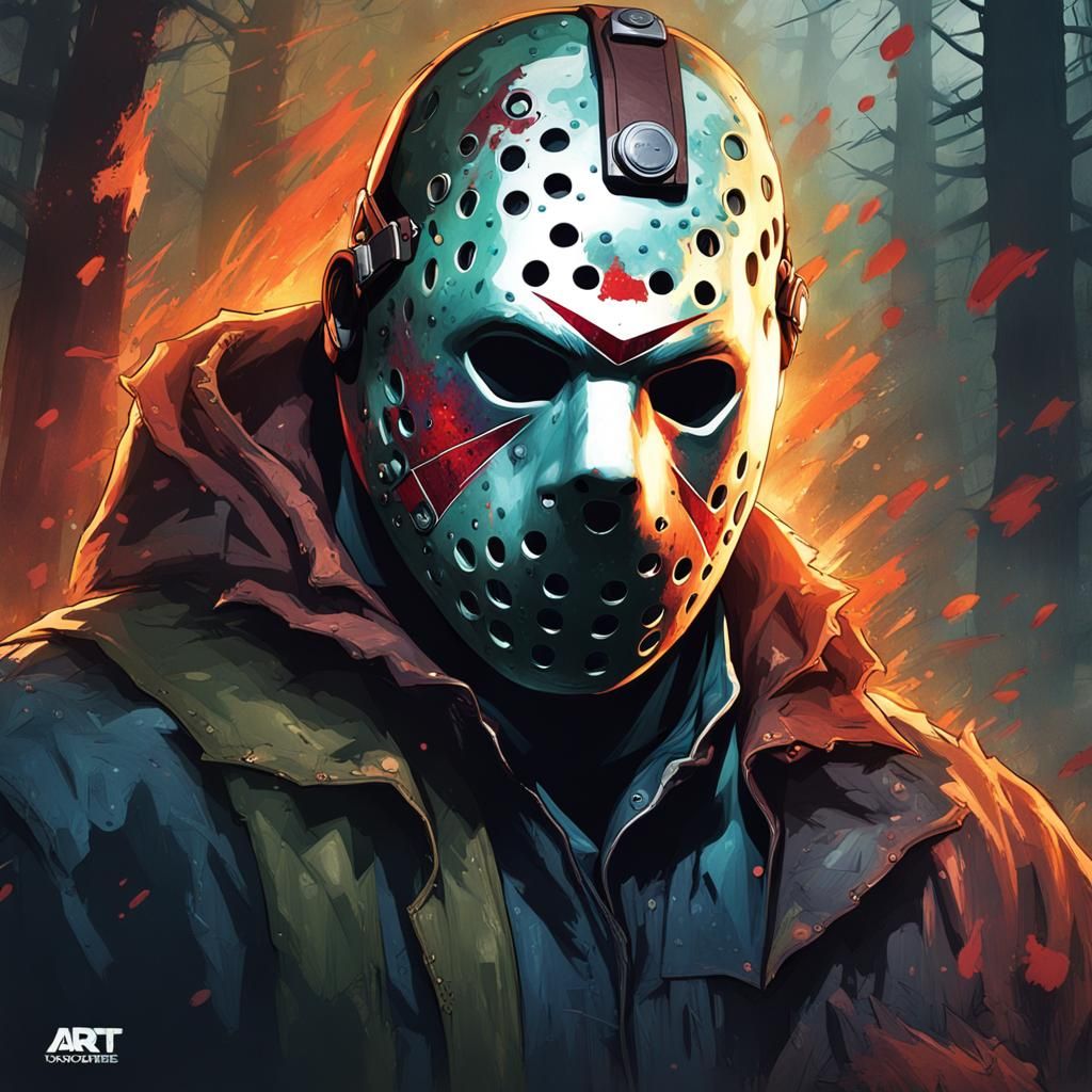 Hyperdetailed Portrait of Jason Voorhees