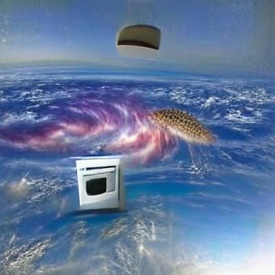 Microwave Oven Drifting Through Deep Space