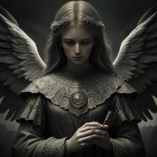 Angelic Figures in Hyperrealistic Detail