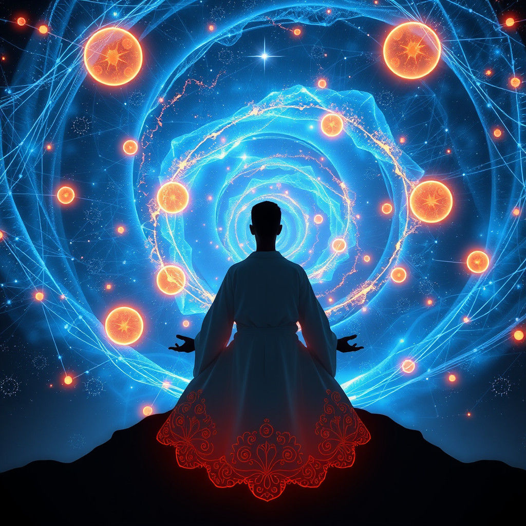 Quantum Meditation: Neural Network Galaxy Connection