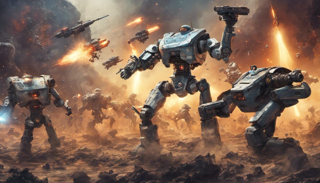 Robots Versus Humans in Galactic War