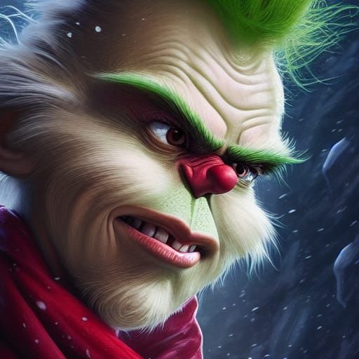 The Grinch: Hyperdetailed Portrait in Unreal Engine 5