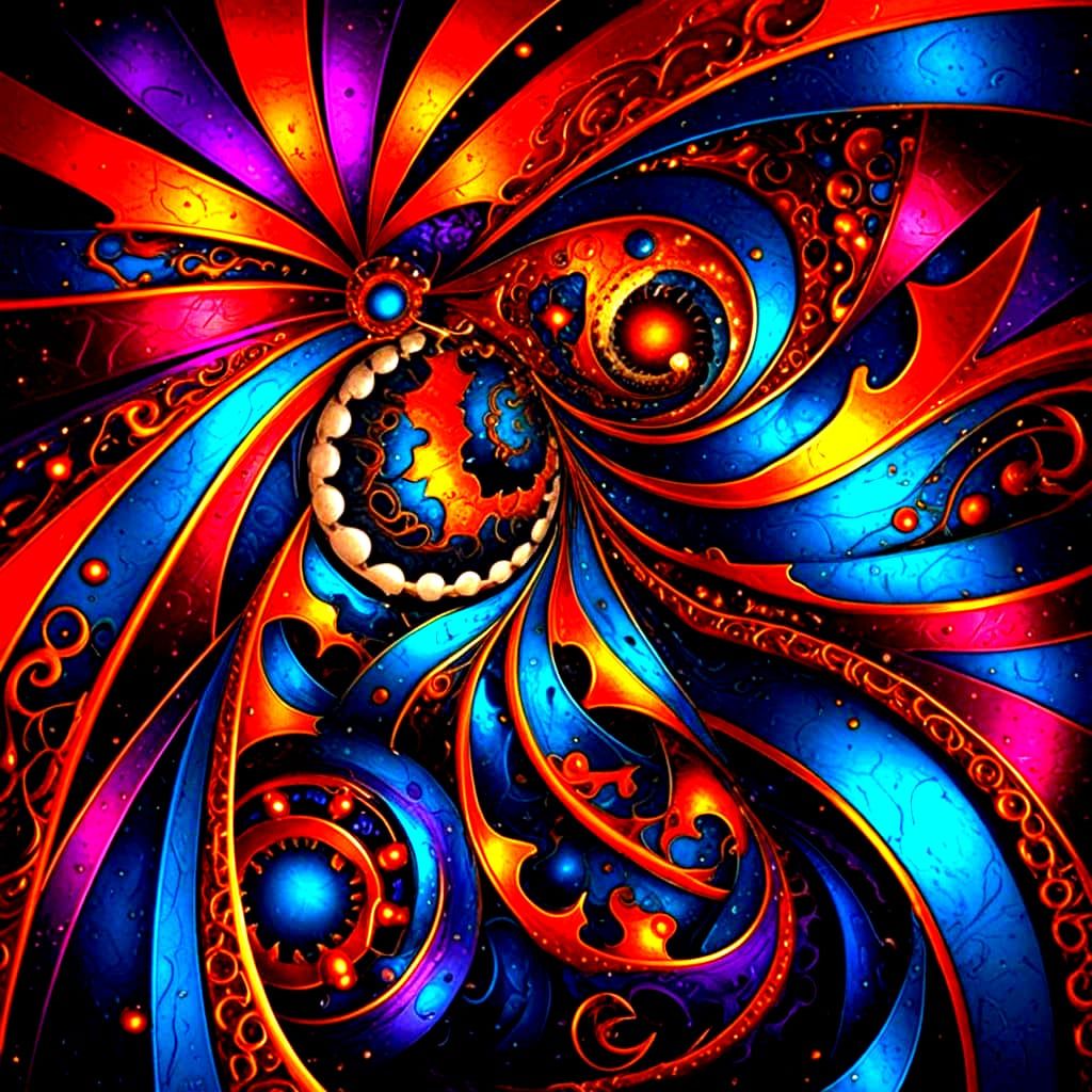 Sculpture of Molten Metal in Intense Flame