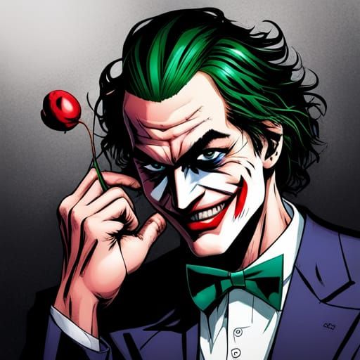 Joker Inspired Character in Manhua Style