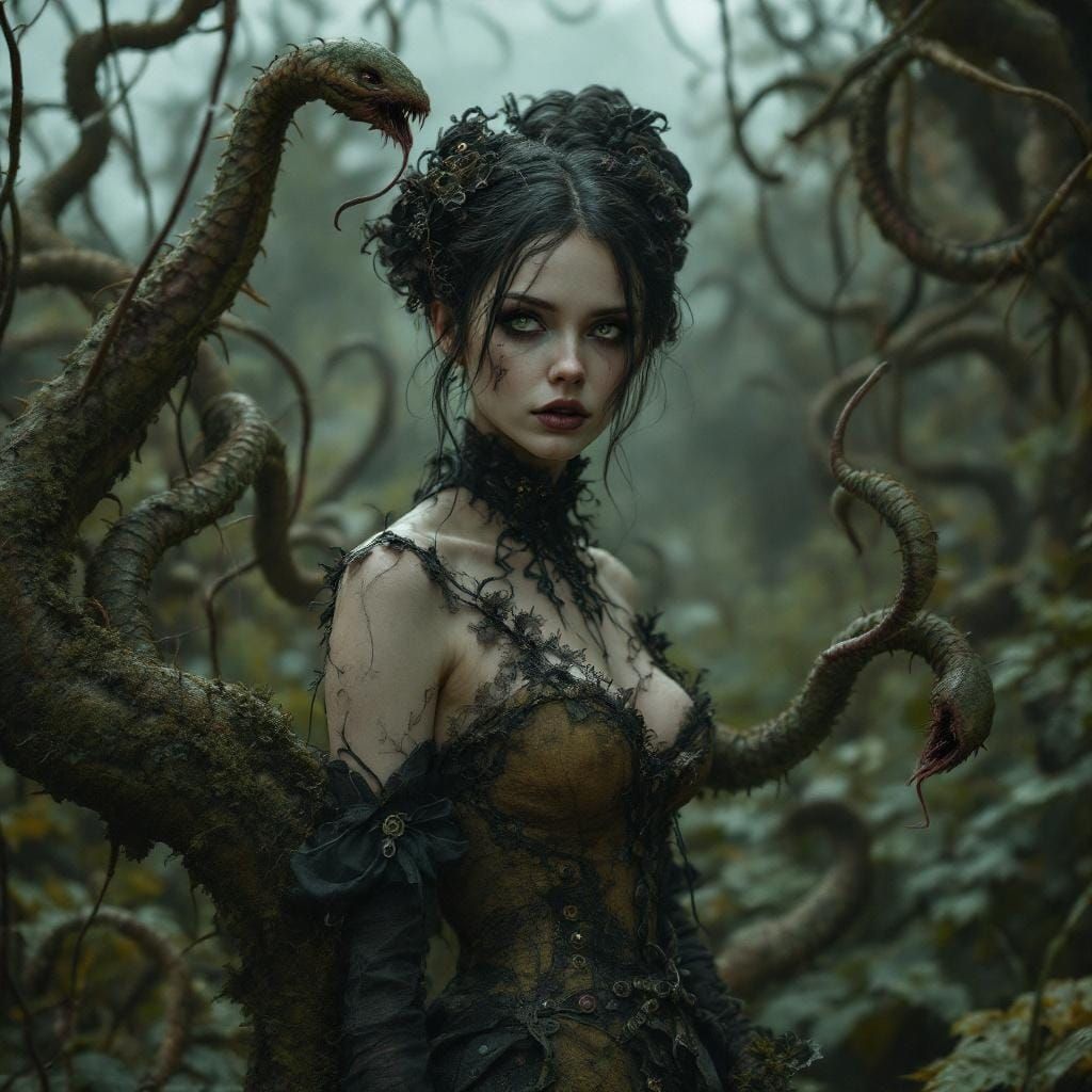 Carnivorous Plants in Overgrown Victorian Garden